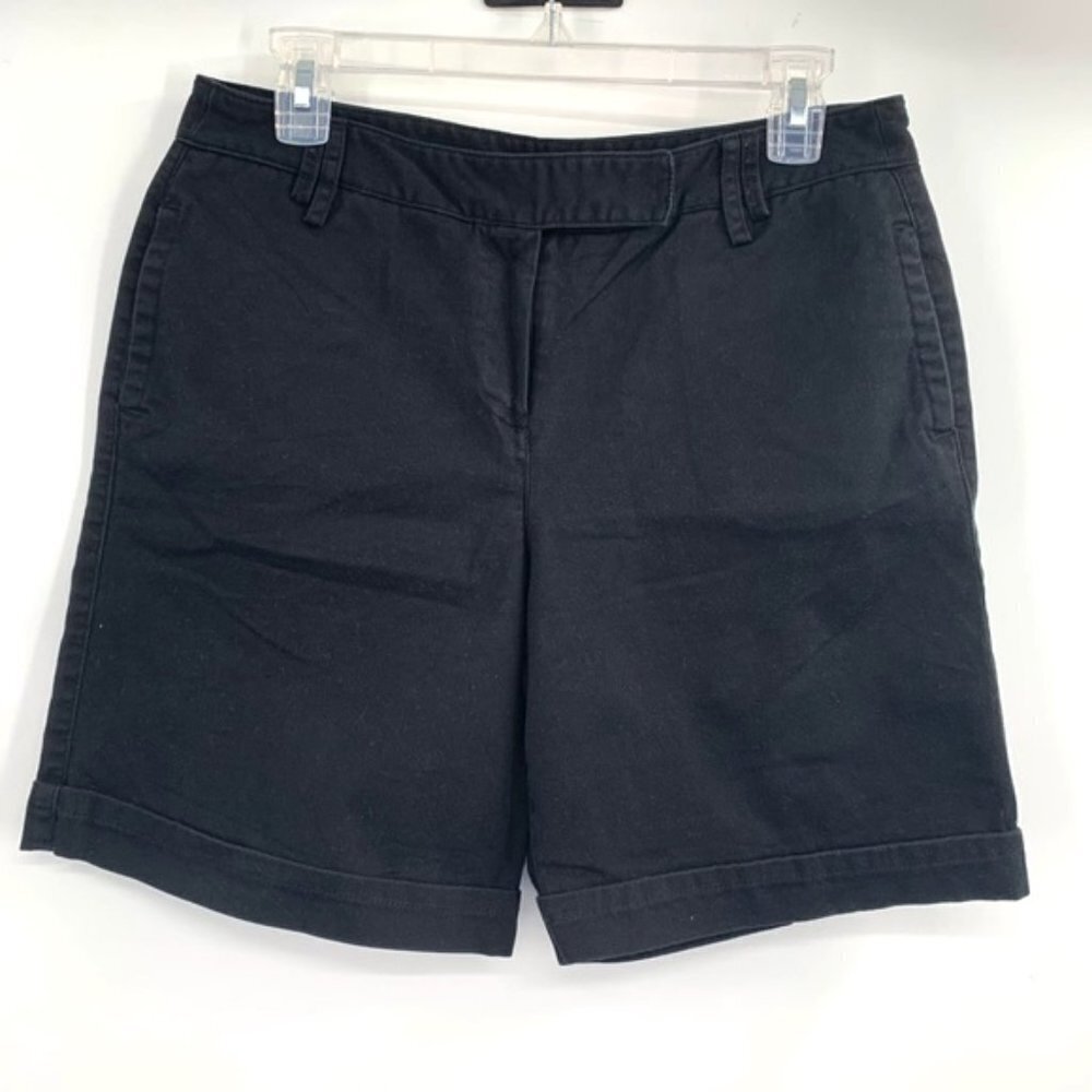 NINETY Vintage High Rise Black Mom Shorts 10 Blk